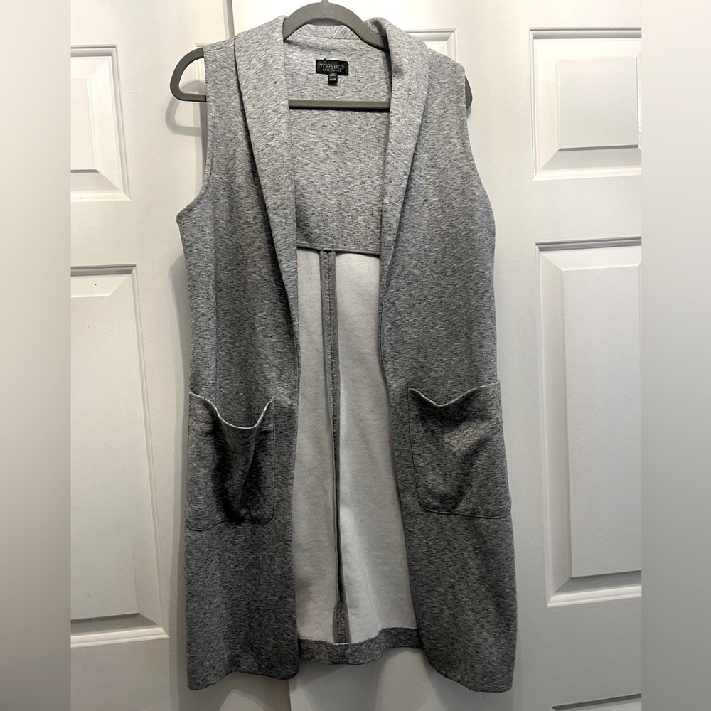 Topshop Long Vest